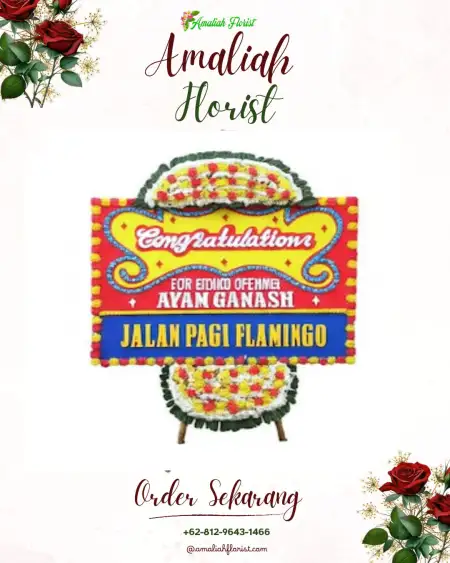 Sewa Papan Bunga Kuniran